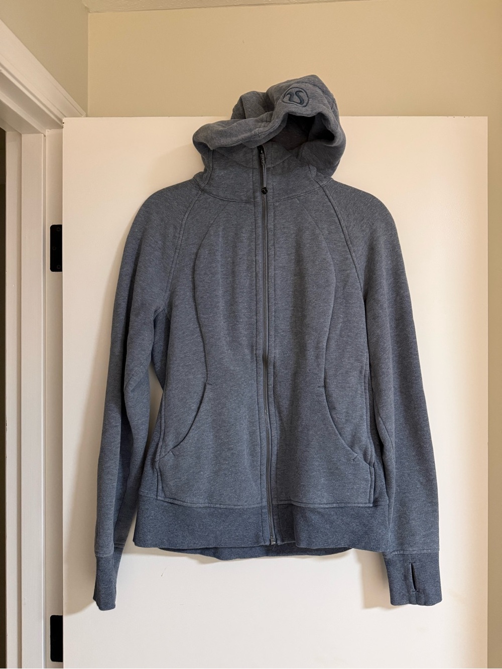 Lululemon Scuba Hoodie Heathered Speckled True Navy Size 10 - Picture 5 of 9